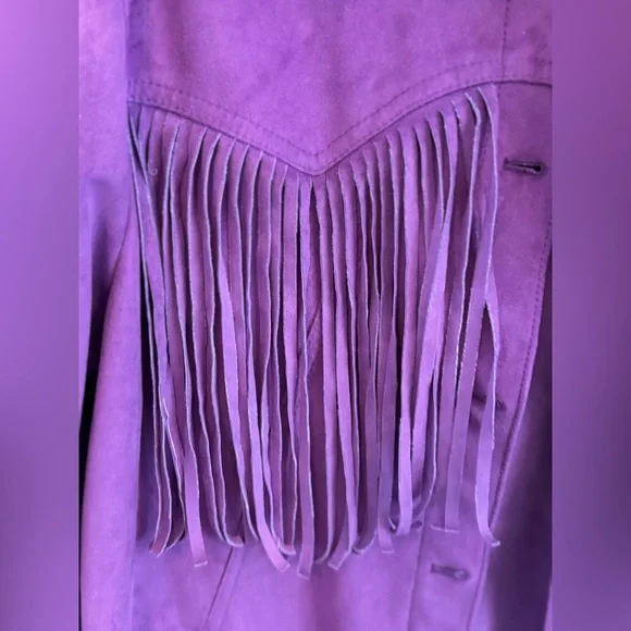 We The Free Purple Fringe Jacket - Picture 8 of 8